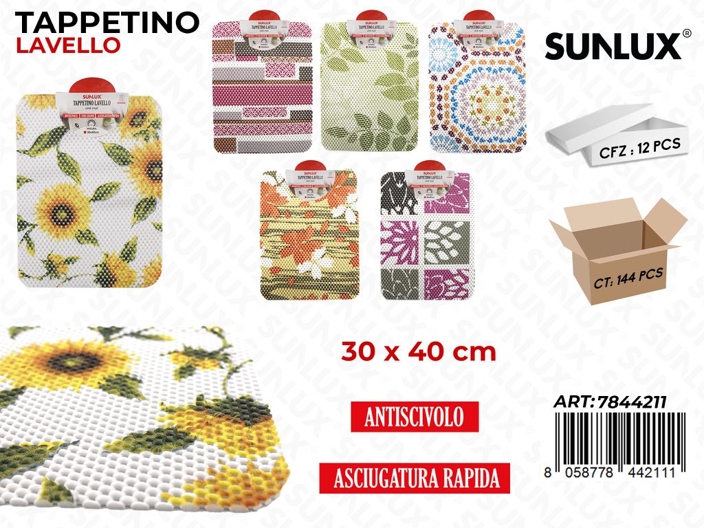 Tappetino Lavello Antiscivolo Ass. 30*40CM