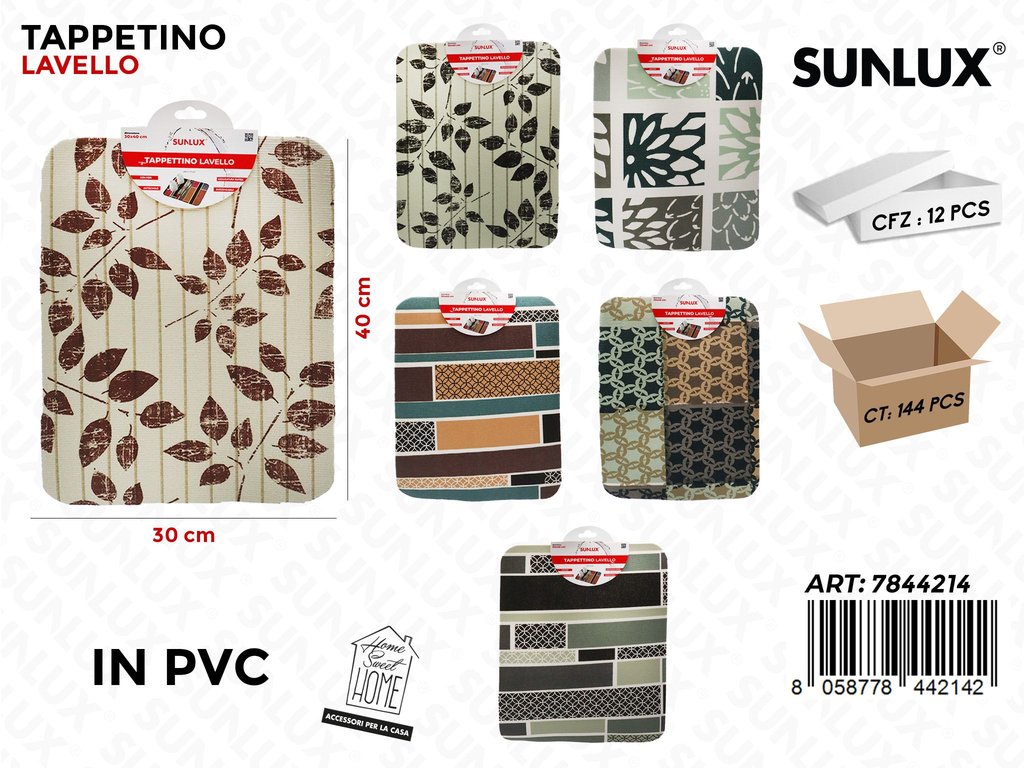 Tappetino Lavello in Pvc Ass. 30*40CM