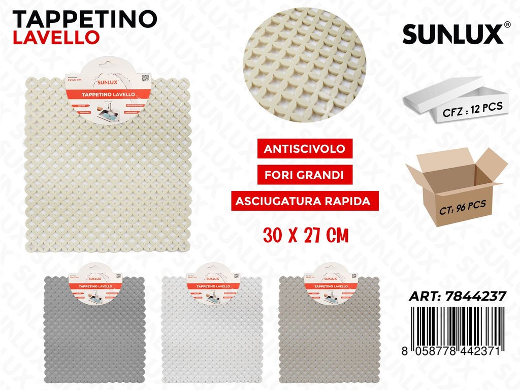 Tappetino Lavello Col. Ass. 30*27CM