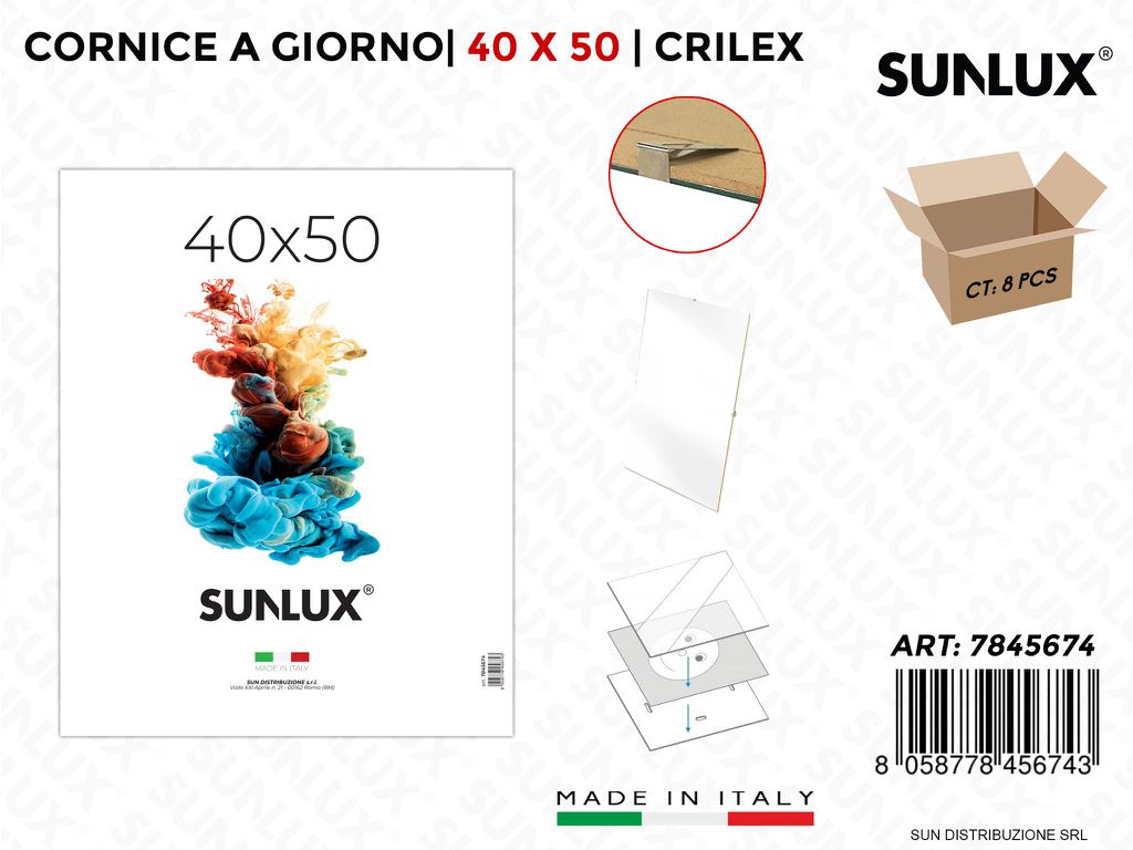 40*50CM Cornice a Giorno Crilex