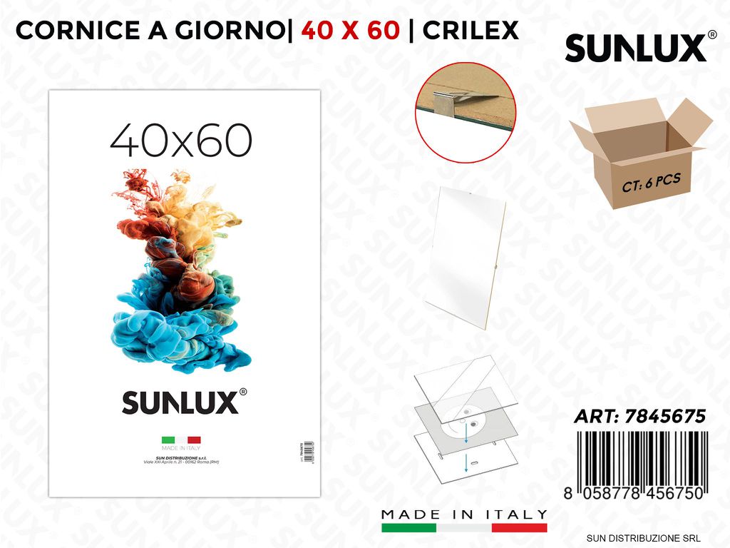 40*60CM Cornice a Giorno Crilex
