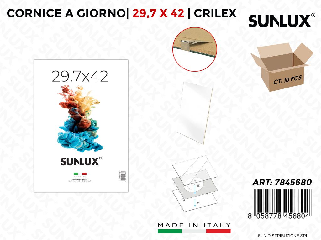 29.7*42Cm Cornice A Giorno Crilex