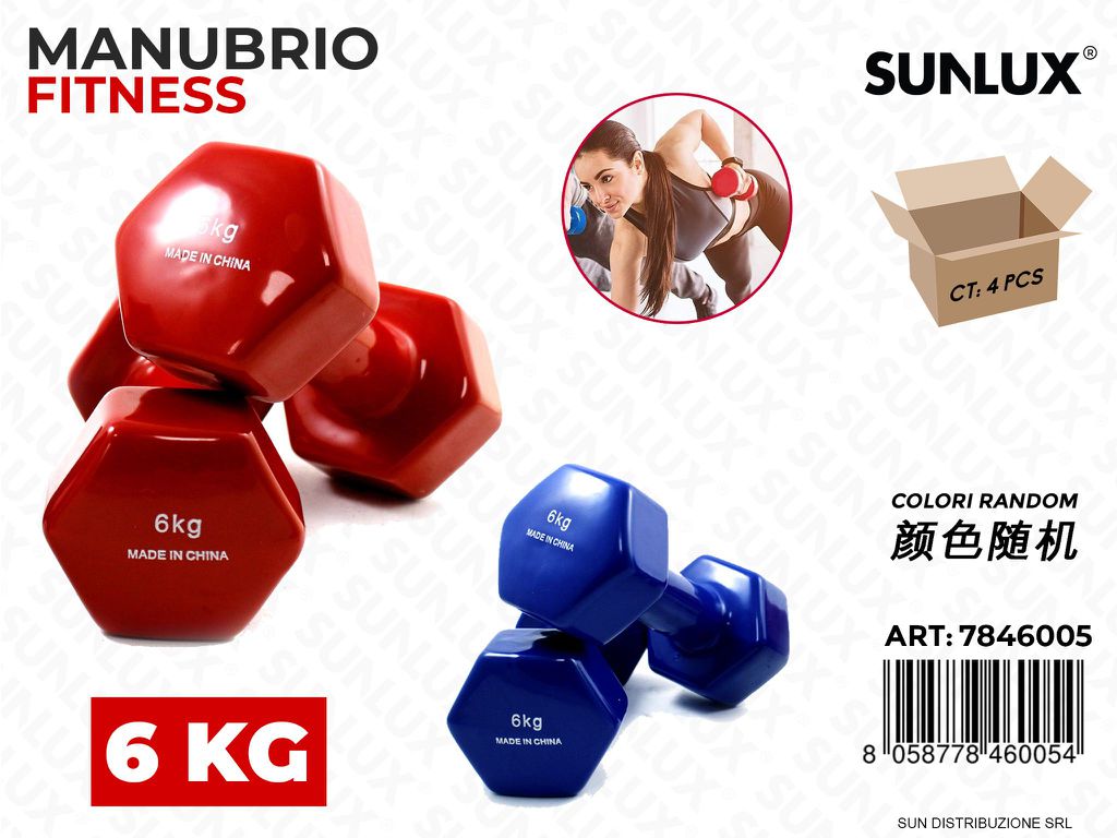 Manubrio Fitness 6KG col Ass.