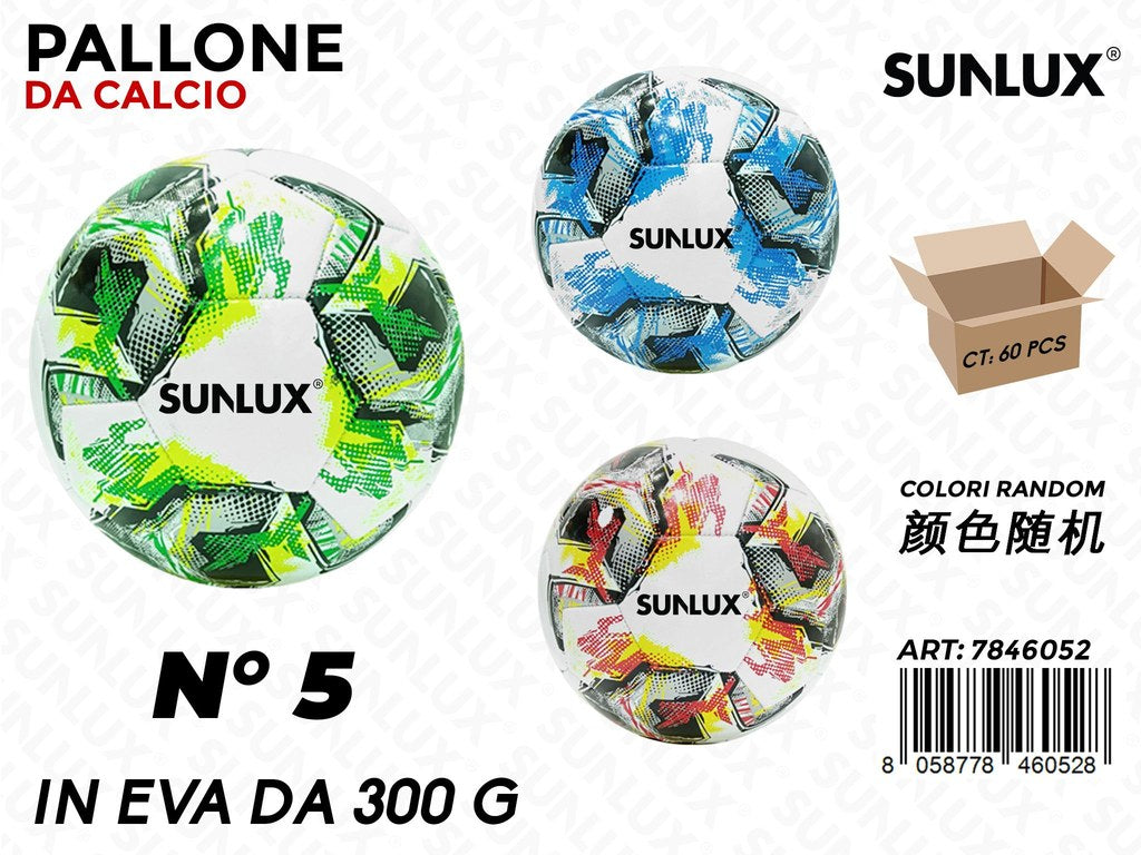 Sunlux Pallone da Calcio 300G Col. Ass.