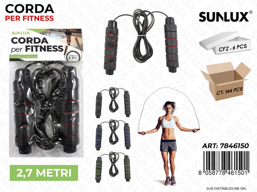 Corda per Fitness 2.7MT Col. Ass.