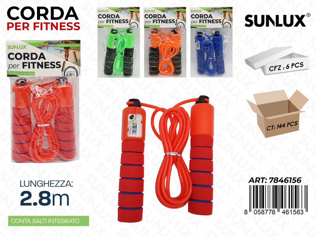 Corda Per Fitness Col. Ass. 2.8Mt
