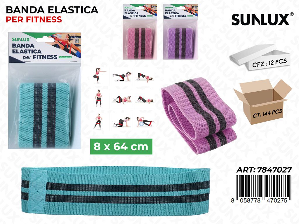 Sunlux Banda Elastica Fitness Ass. 8*64CM