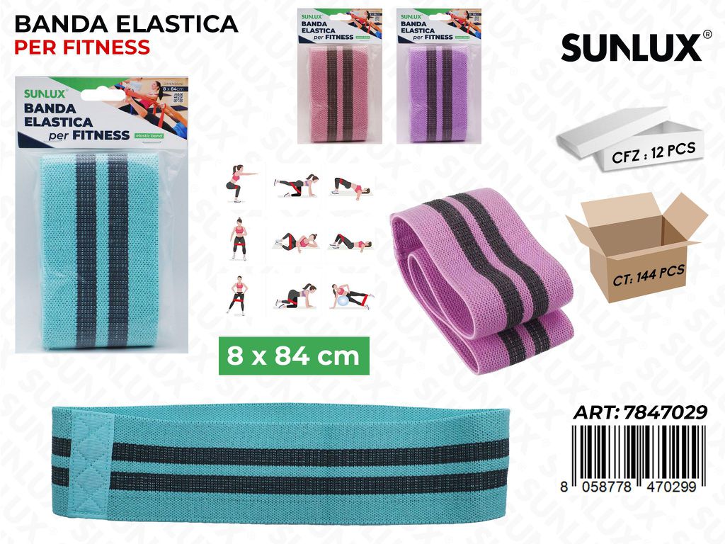 Sunlux Banda Elastica Fitness Ass. 8*84CM