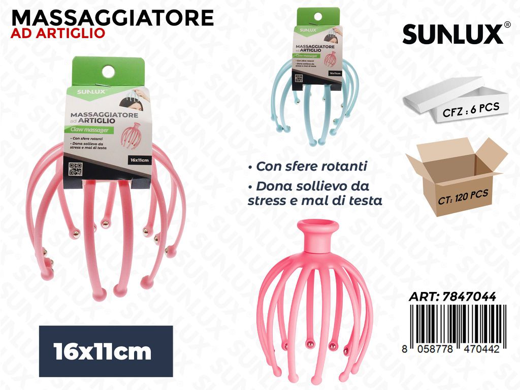 Sunlux Massaggiatore Ad Artiglio per Testa 16*11CM