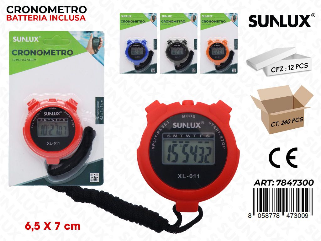 Sunlux Cronometro Ass. 6.5*7CM