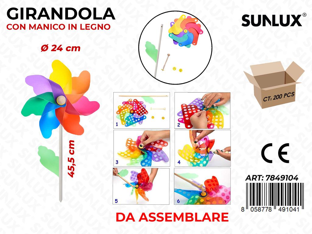 Girandola Multicolor D.24*45.5CM