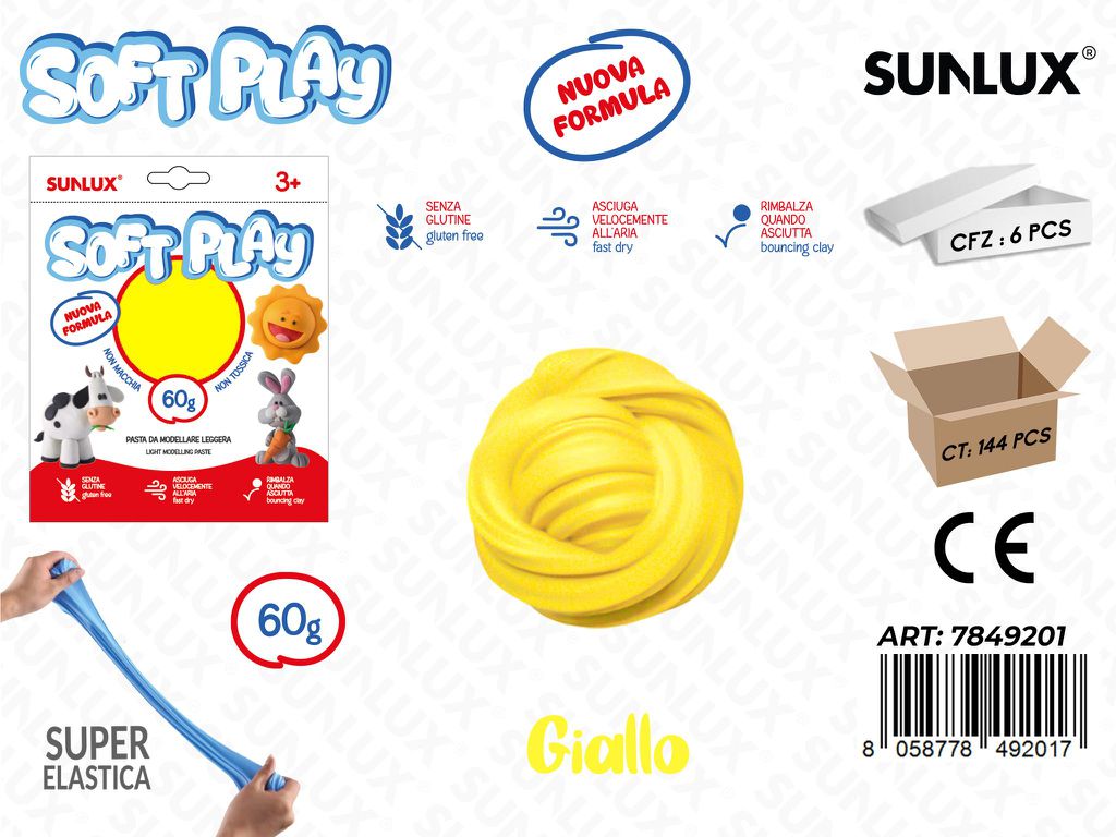 Sunlux Pasta Model. Soft Giallo 60GR