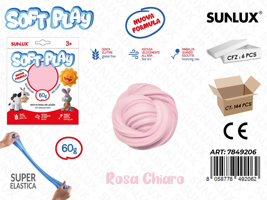 Sunlux Pasta Model. Soft Rosa Chiaro 60GR