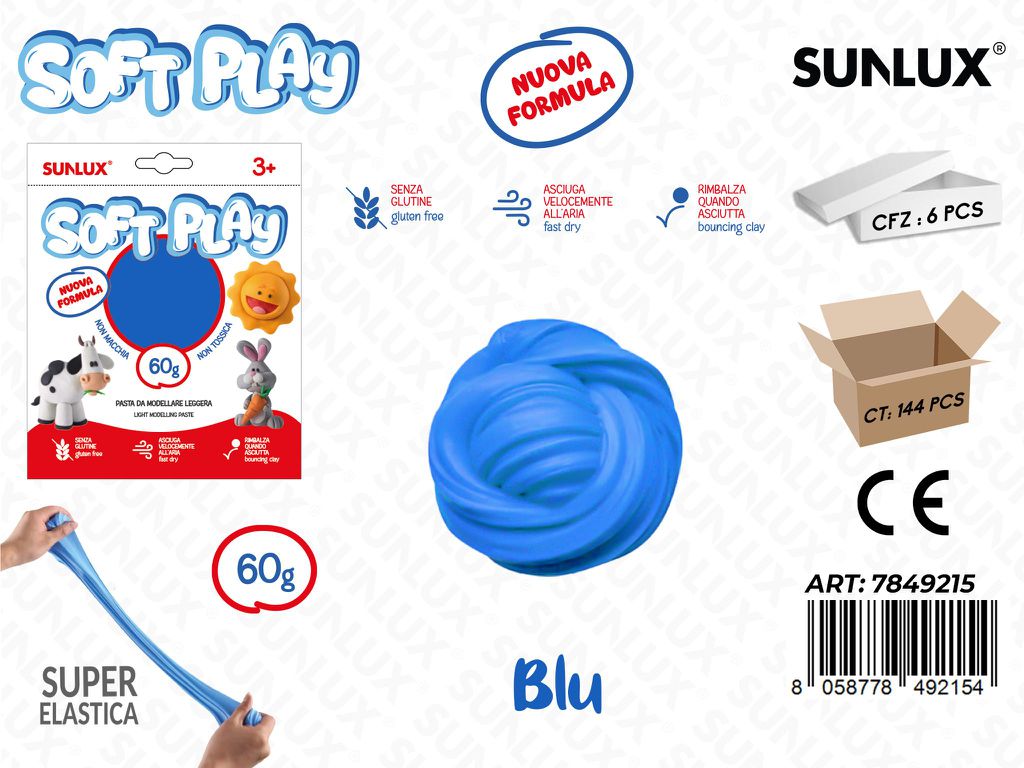 Sunlux Pasta Model. Soft Blu 60GR