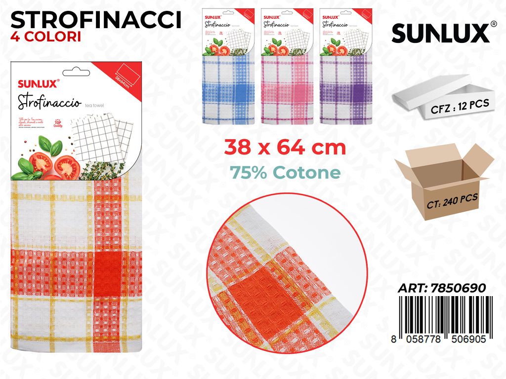 Sunlux Strofinaccio 38*64CM Col. Ass.