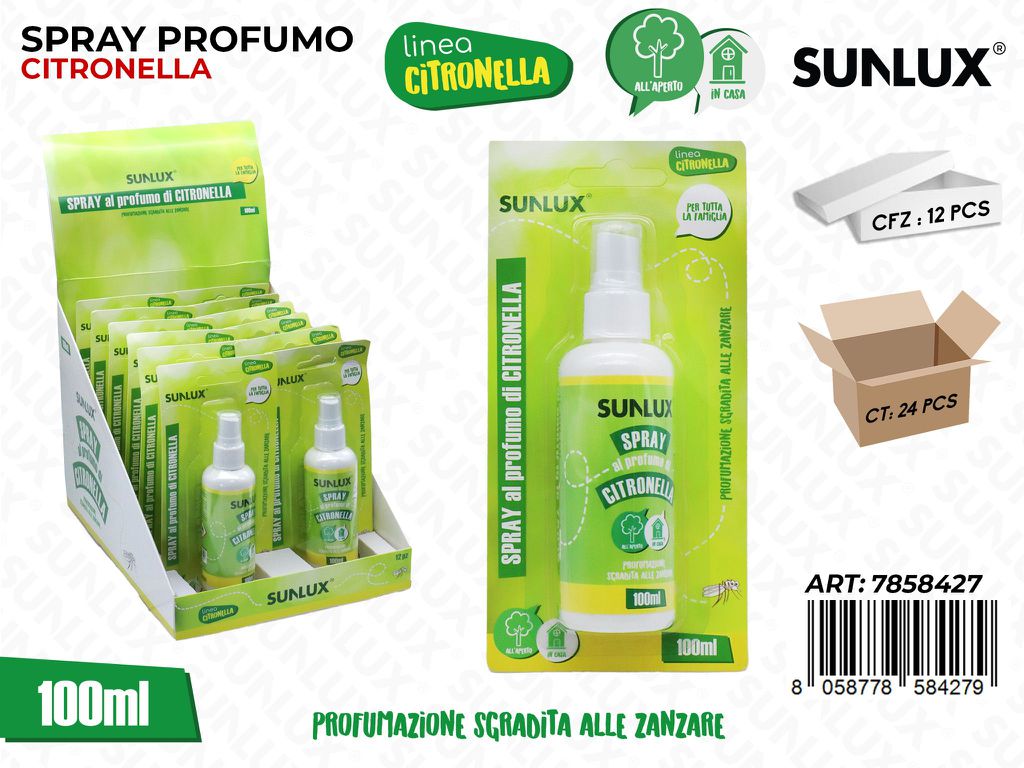 Sunlux Esp. Profumo Spray Citronella 100ML