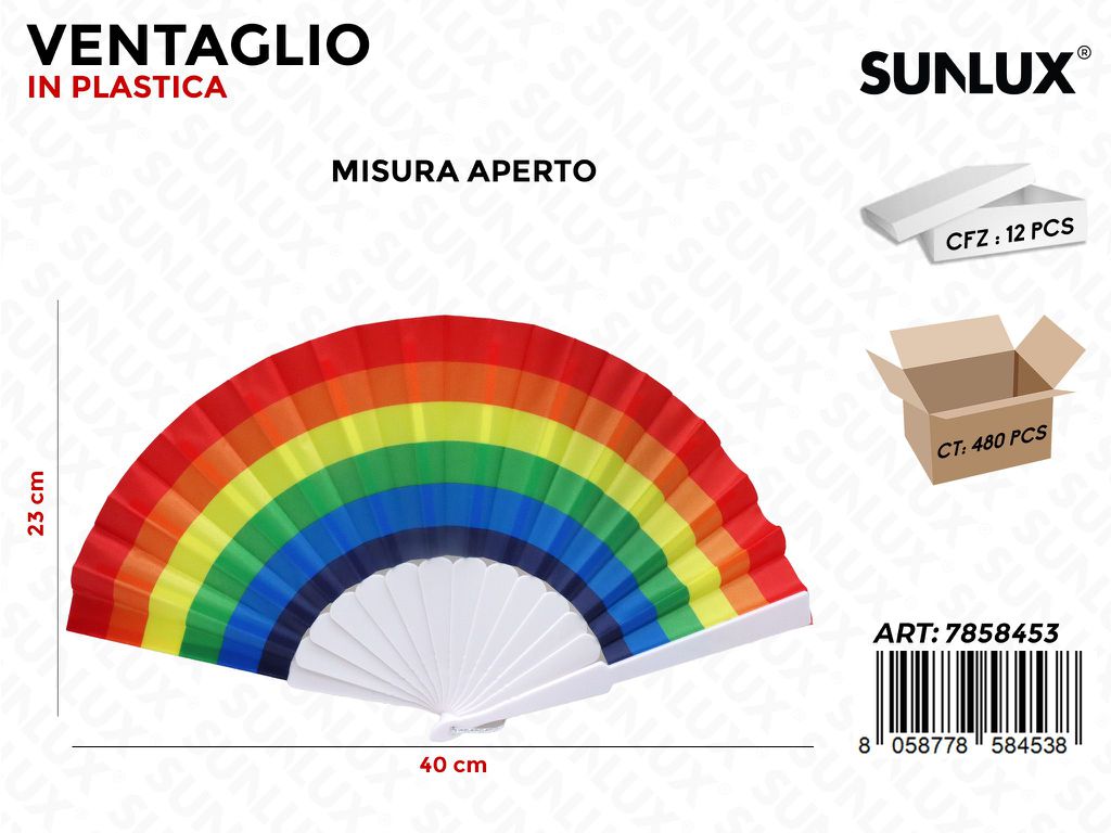 Sunlux Ventaglio Arcobaleno 40*23CM