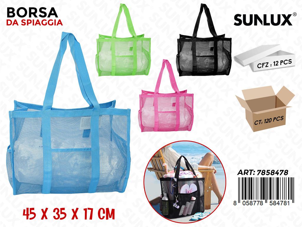 Sunlux Borsa da Spiaggia Ass. 45*35*17CM