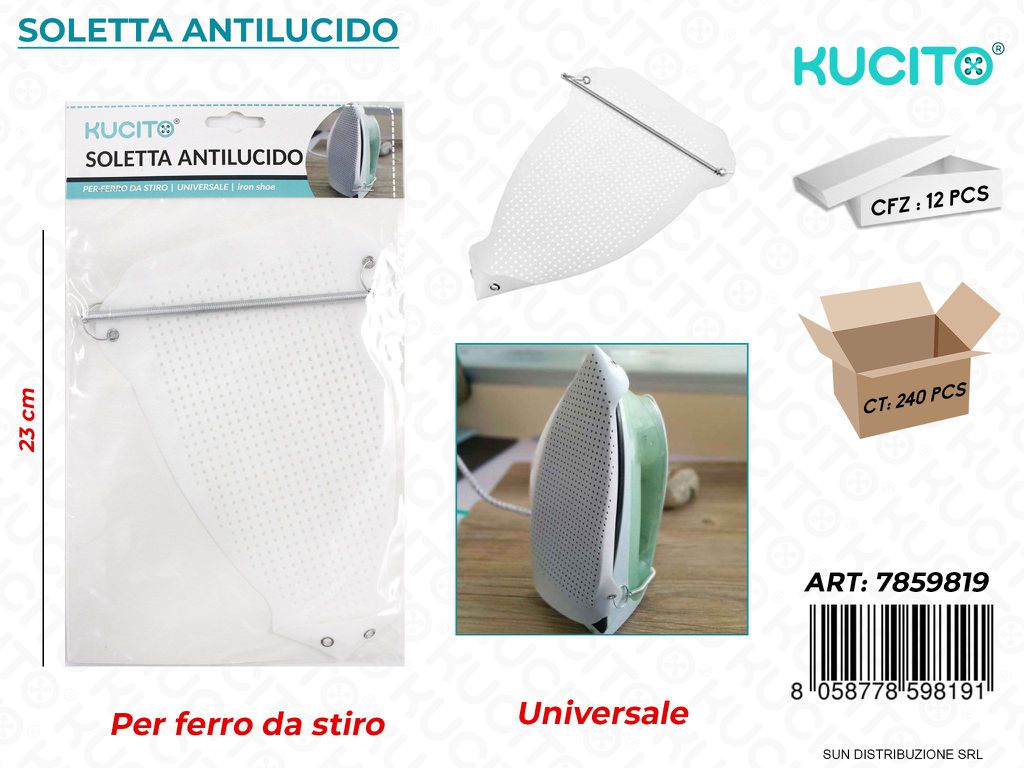 Soletta Antilucido per Ferro da Stiro 23CM