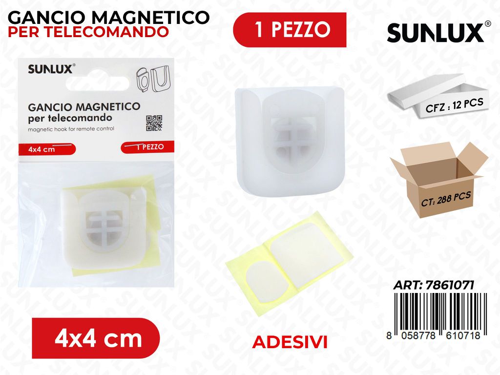 Sunlux Gancio Magn. per Telecomando 4*4CM