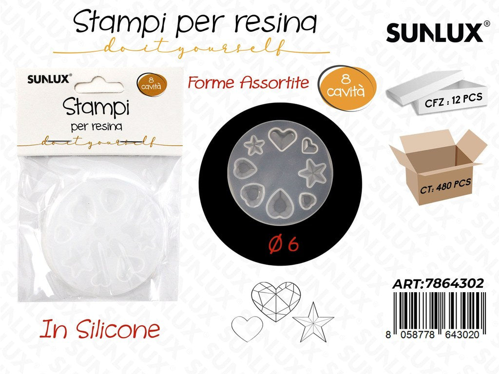 Stampi in Silicone per Resina Forme Ass. 8CAV.