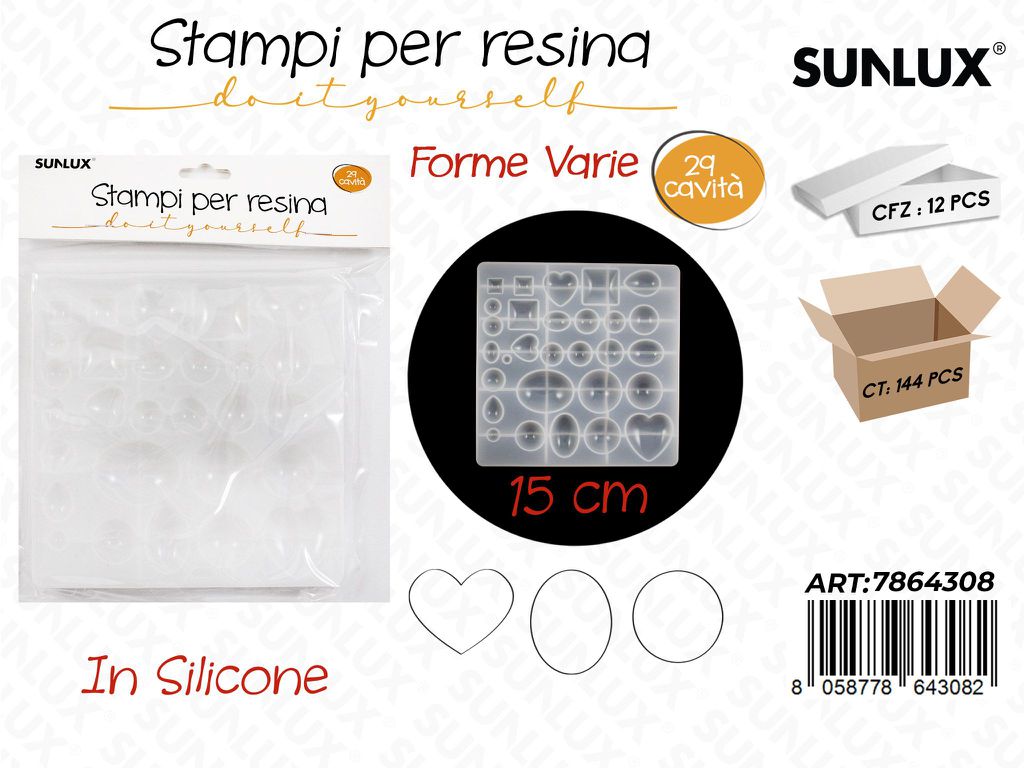 Stampi in Silicone per Resina Forme Ass. 29CAV.