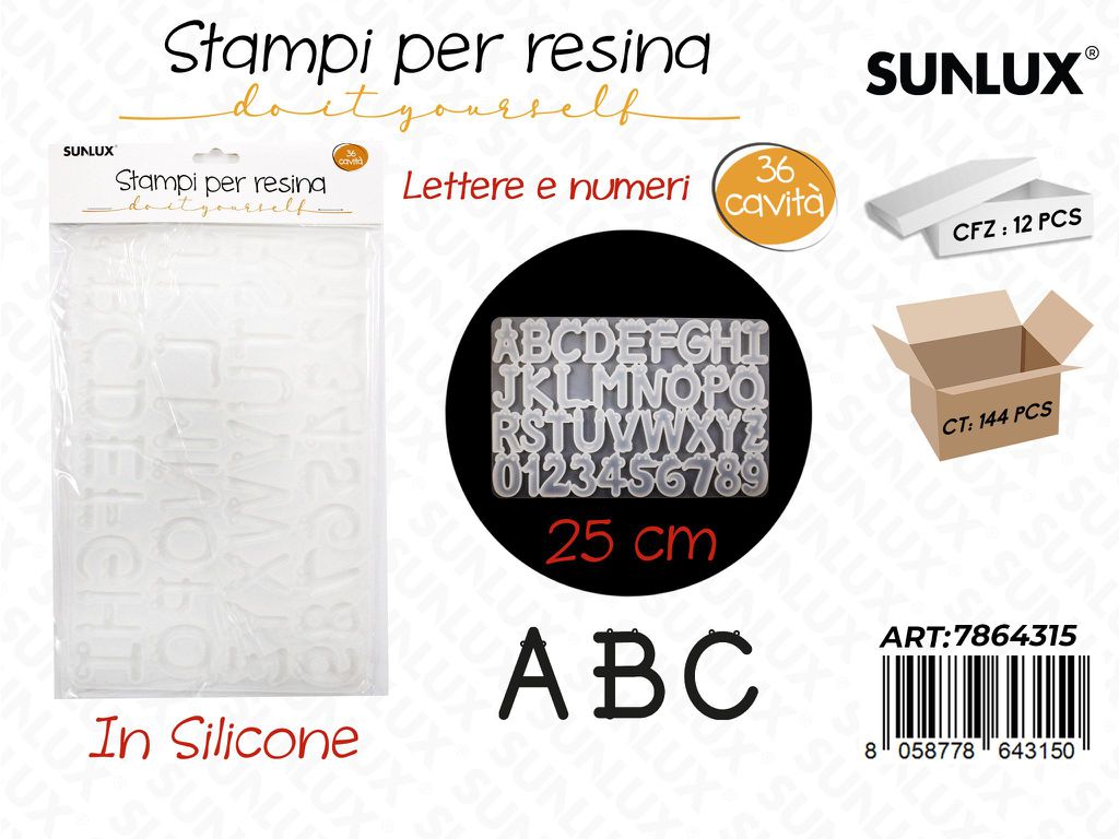 Stampi in Silicone per Resina Let-num. 36CAV.