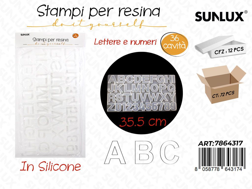 Stampi in Silicone per Resina Let-num. 36CAV.