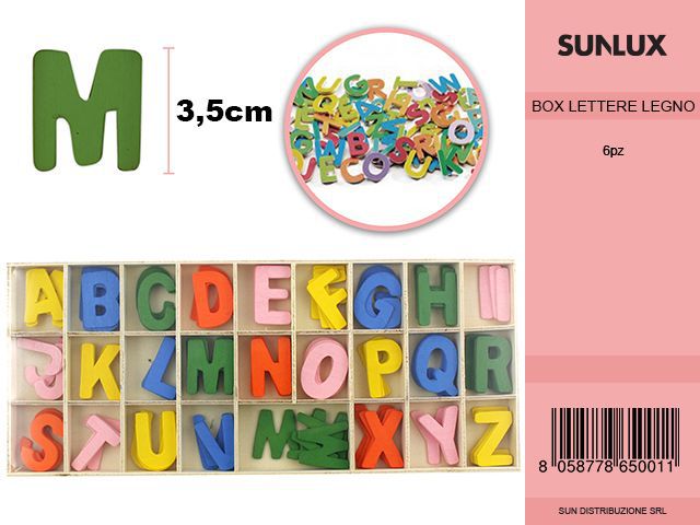 Lettere Colorate in Scatola
