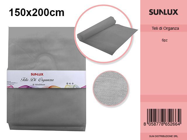Telo Organza Grigio 150*200 Pz da 6