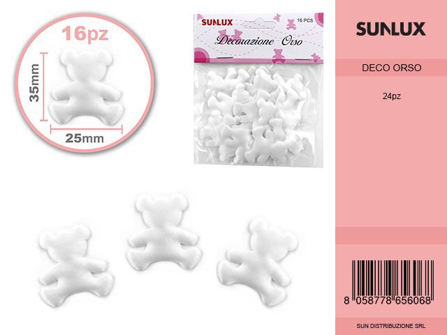Orsetti 16PSC Bianco /Pz da 12-24