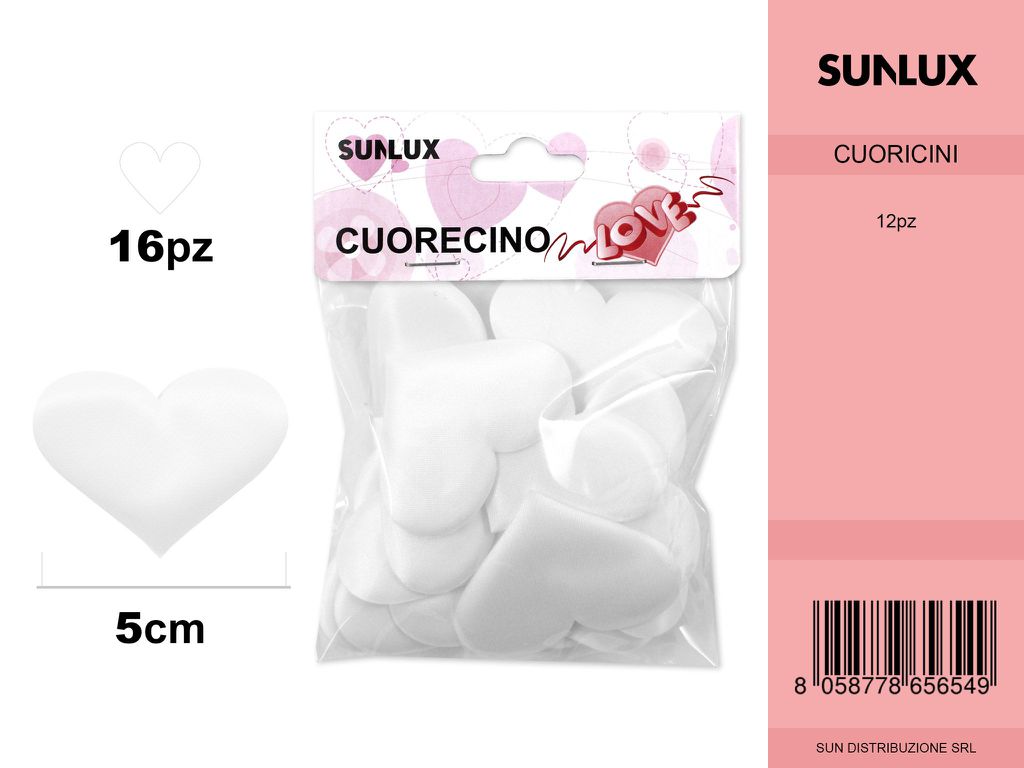 Cuoricini 5CM Bianco