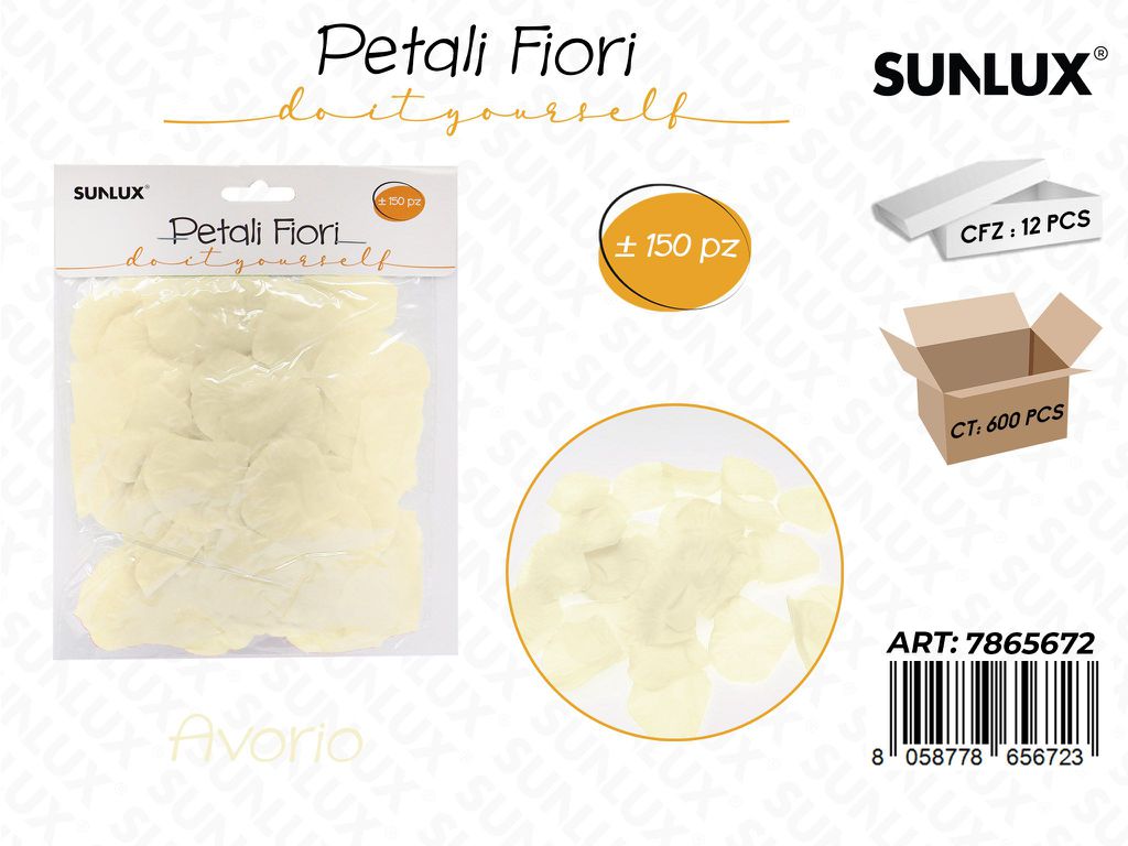 Petali Fiori Avorio 150PCS