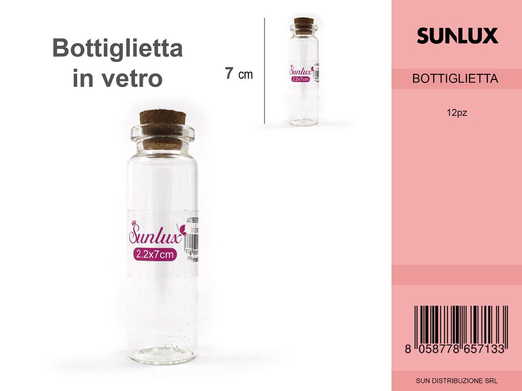 Bottiglietta in Vetro 7CM /Pz da 12CFZ