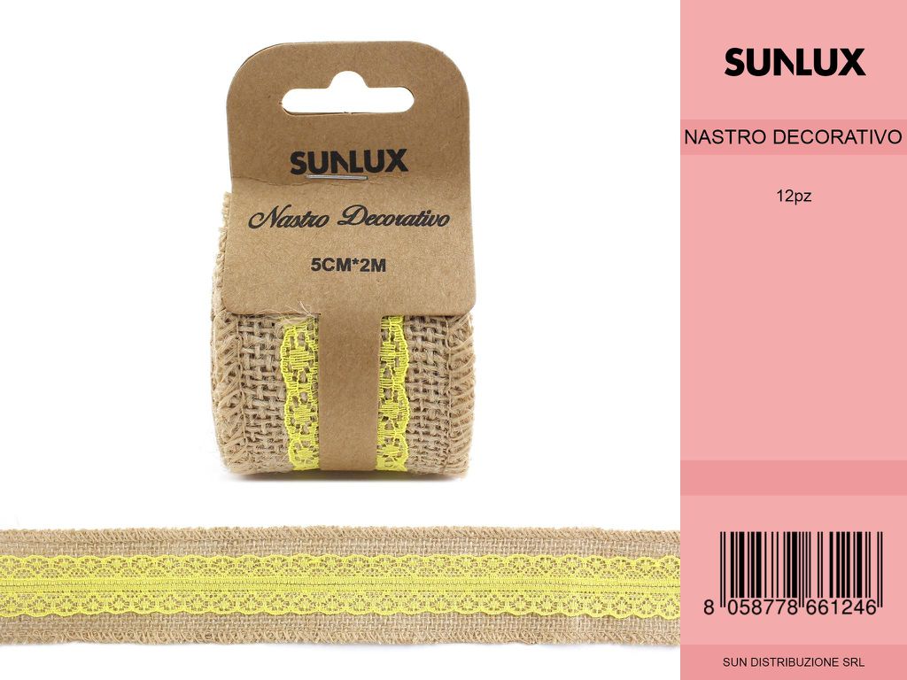 Nastro Decorativo 5*2MT Giallo 7865212