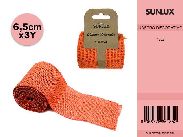 Nastro Decoro 6.5*3YD Arancione