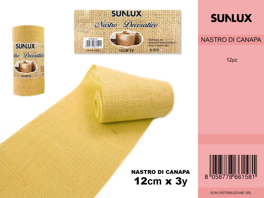 Nastro Decorativo 12*3Y Giallo