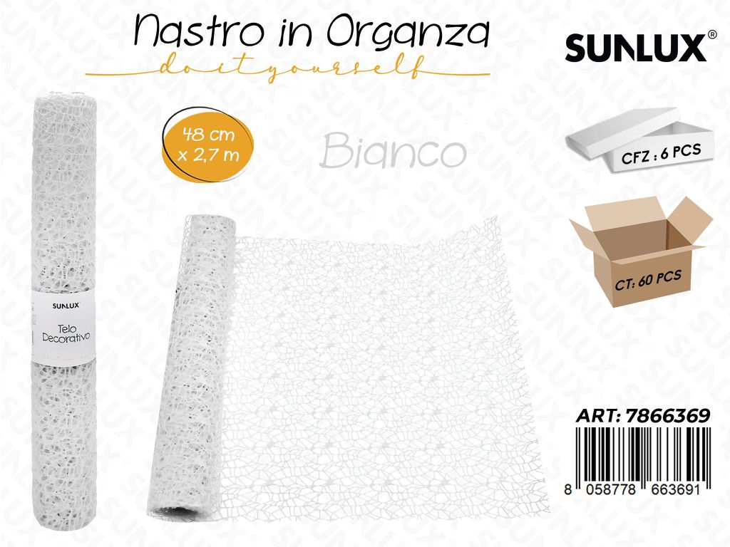 Telo Decorativo Bianco 48*2.7MT / Pz da 6