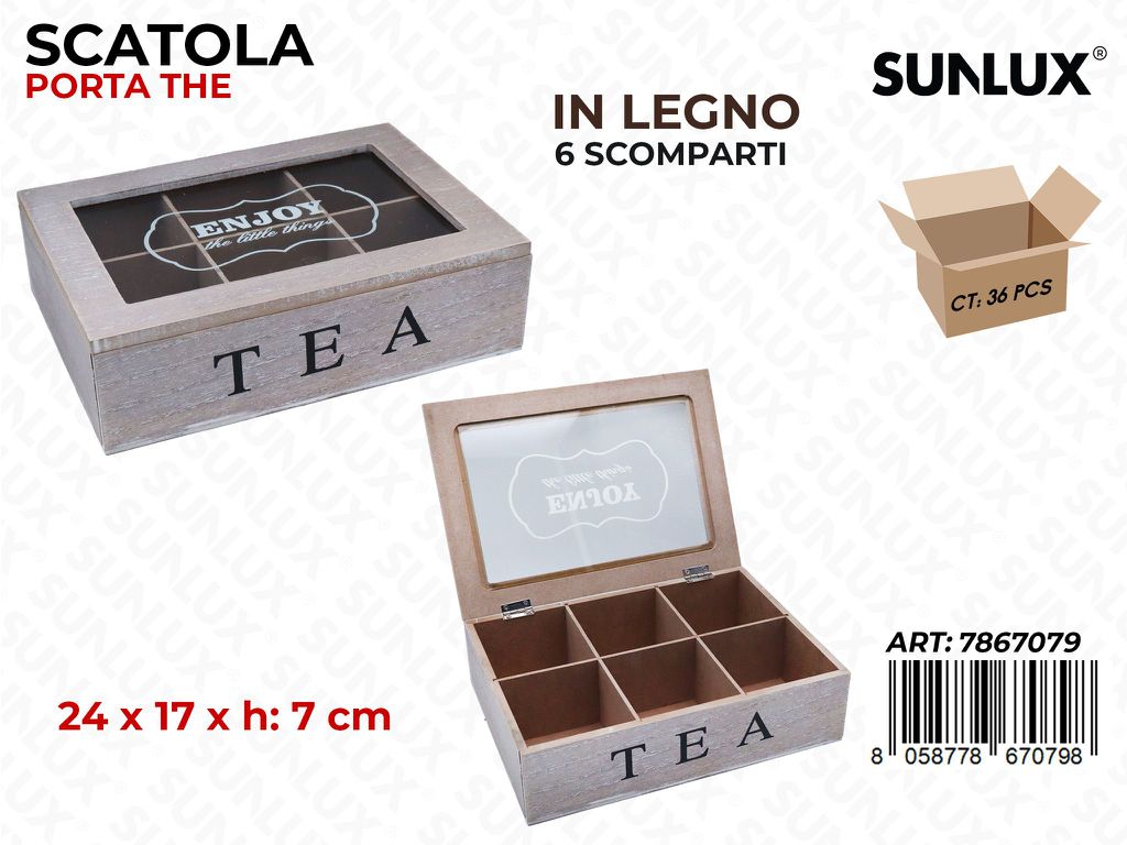 Sunlux Scatola Porta The 6SCOMP. 24*7*17CM