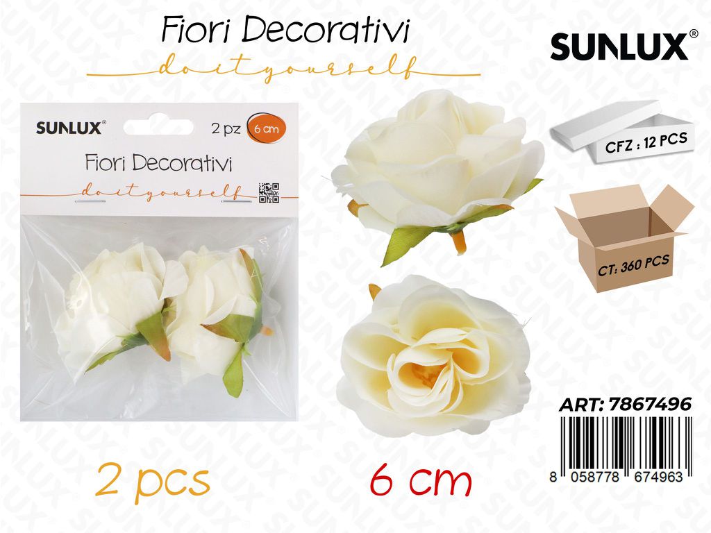 Sunlux Fiori Decorativi 2PCS 6CM