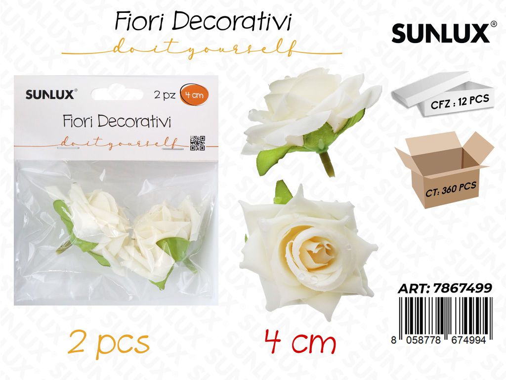 Sunlux Fiori Decorativi 2PCS 4CM