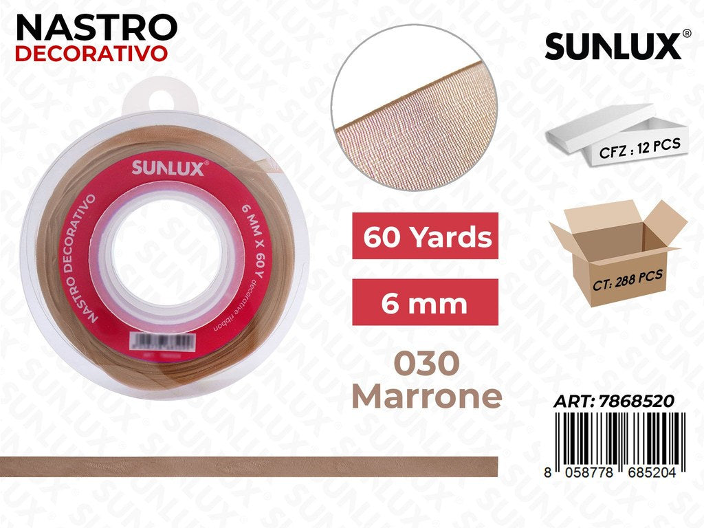 Nastro Decorativo BK30 Caffe 60Y*0.6CM