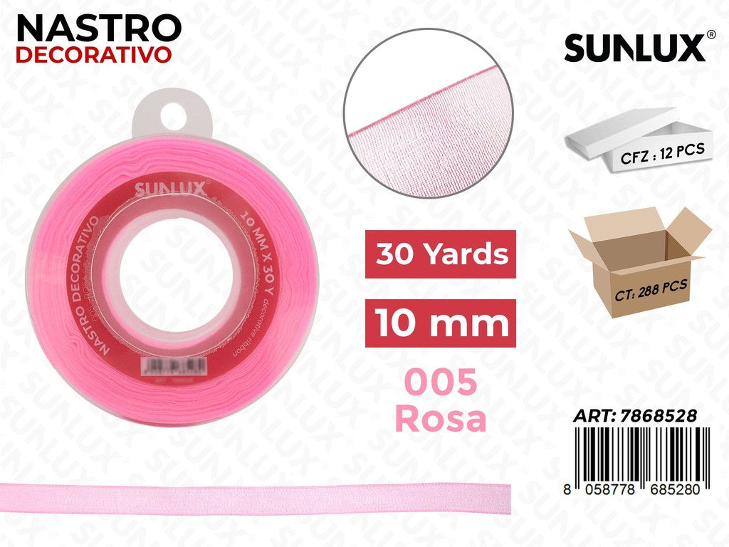 Nastro Decorativo ORG.005 Rosa 30Y*1CM