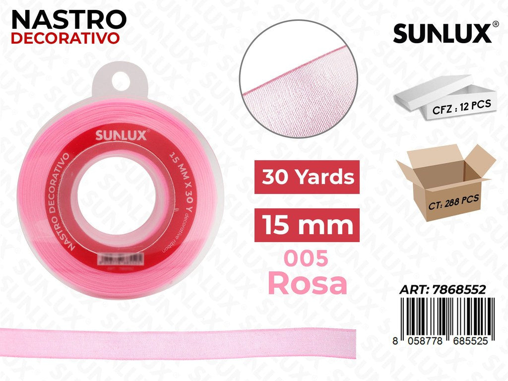 Nastro Decorativo Org. 005 Rosa 30Y*1.5CM