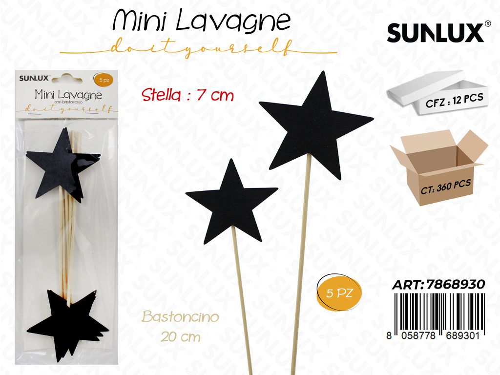 Mini Lavagne Stella 7*20CM 5PCS/ Pz da 12