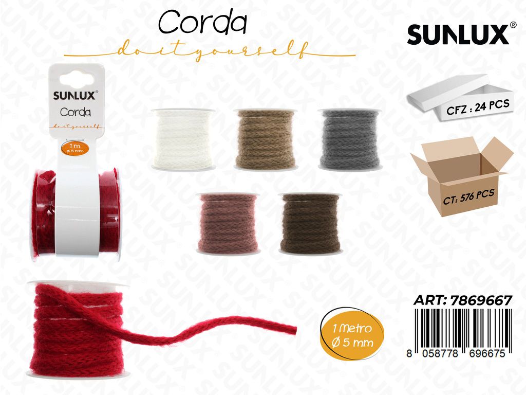 Sunlux Corda Col. Ass. D.5MM*1MT