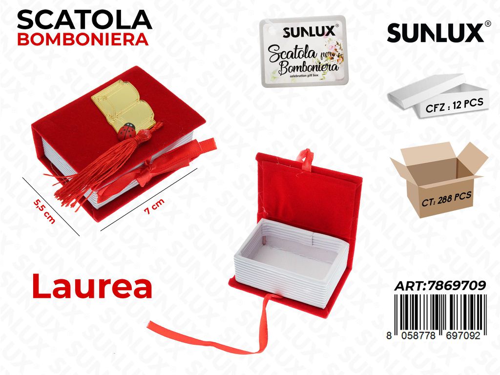 Sunlux Scatola Bomb. Laurea 5.5*7CM/ Pz da 12