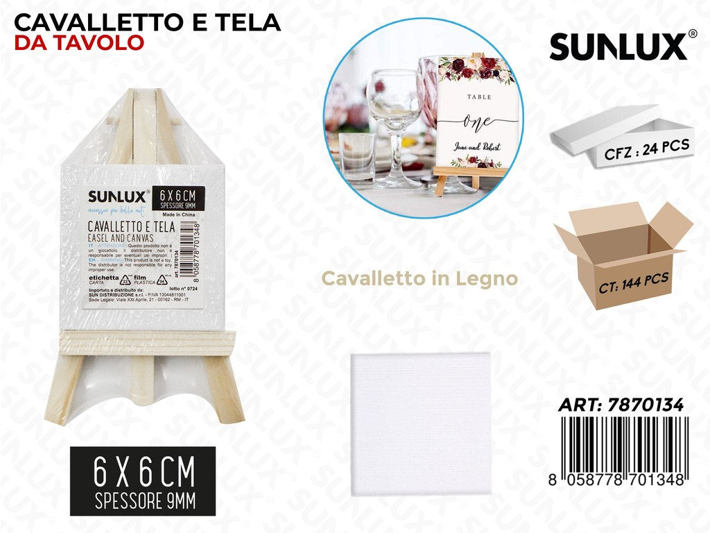 Cavalletto e Tela da Tavolo 6*6*0.9CM