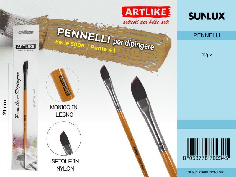 Pennelli X Dipingere 21 Cm S.5006 Punta 4
