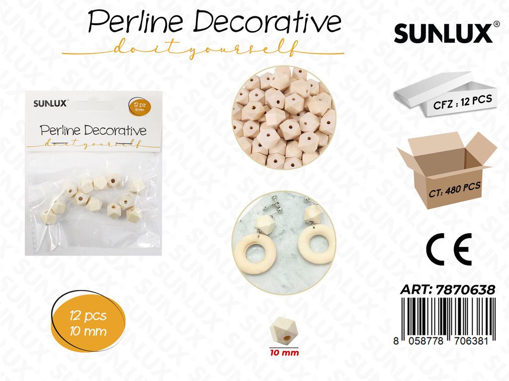 Perline Decorative 10MM 12PCS